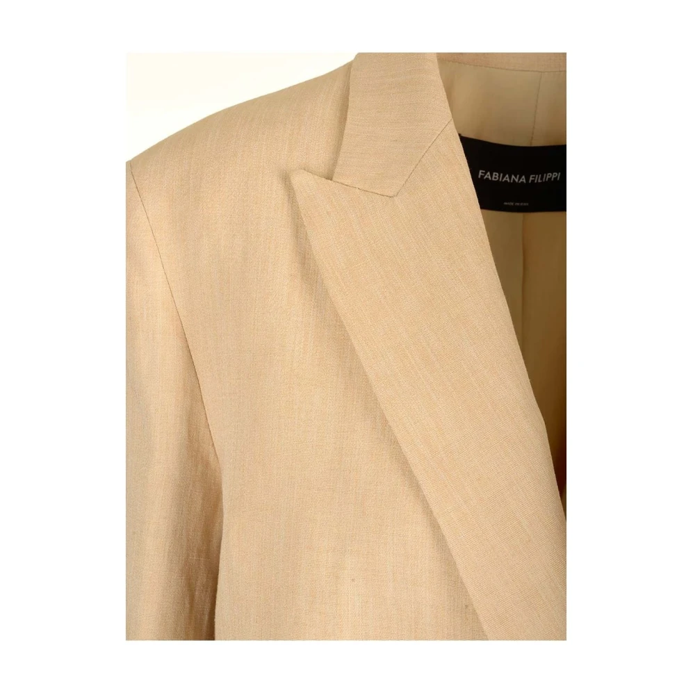 Fabiana Filippi Stijlvolle Jas Beige Dames