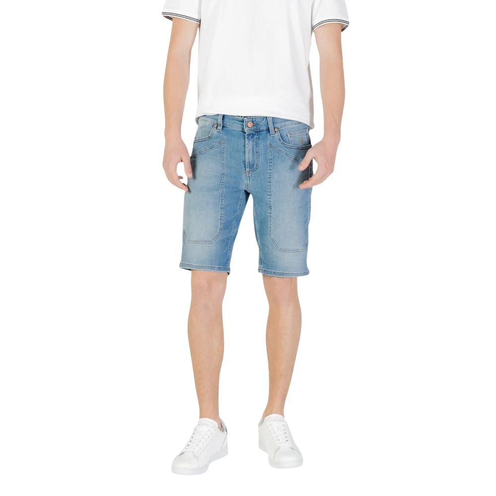 Jeckerson Men's Blue Denim Shorts, W29, Jayden Bermuda Shorts