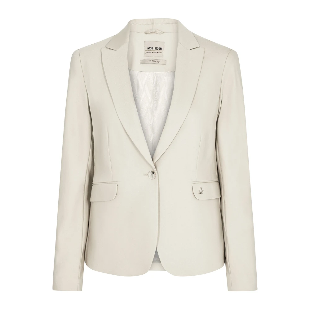 Mos Mosh Beige Blazers, Female, 2XL, Classic Night Blazer Ecru