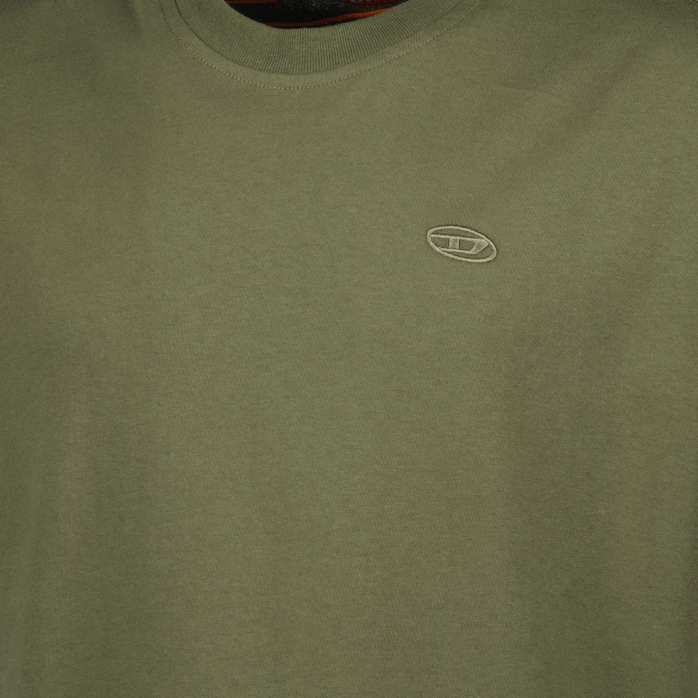 Diesel Oversized T-Boggy-Megoval T-shirt Green Heren