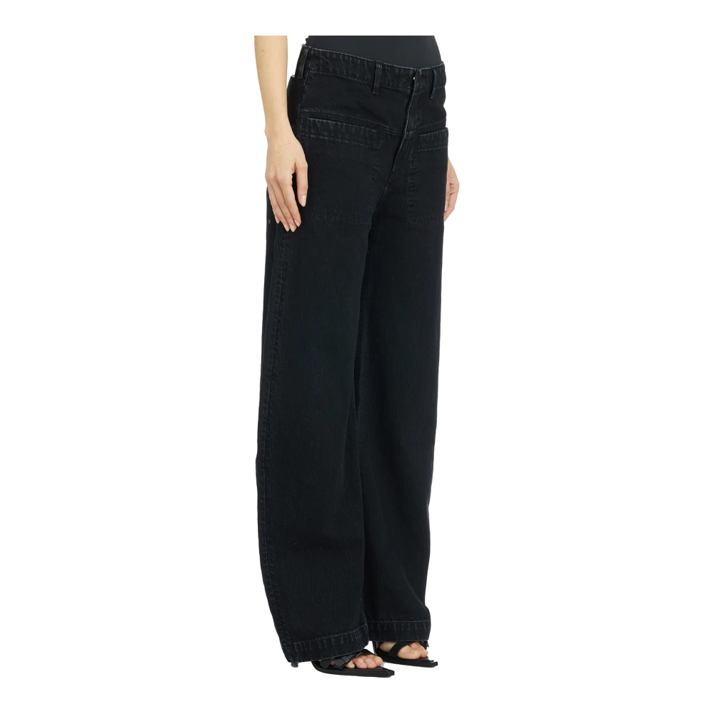Entire Studios Denim Asset Magnetite Broek Black Dames