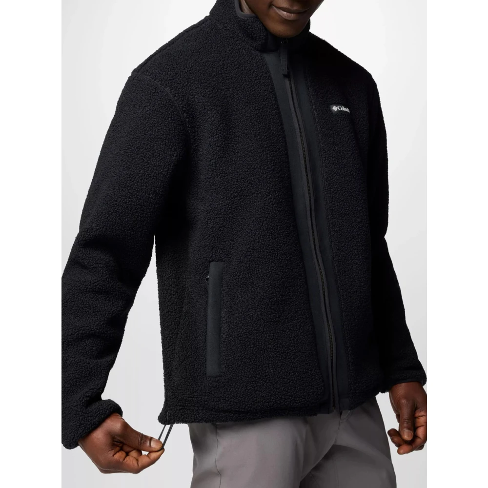 Columbia Zwarte Boucle Fleece Ritsjas Black Heren