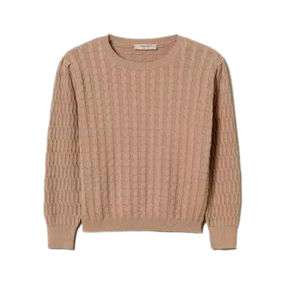 Twinset Gebreide Trui Brown Dames