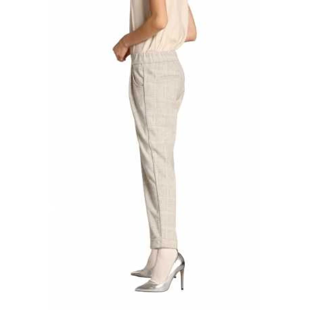 Mason's Elastische taille Prins de Galle Jogger Broek Gray Dames