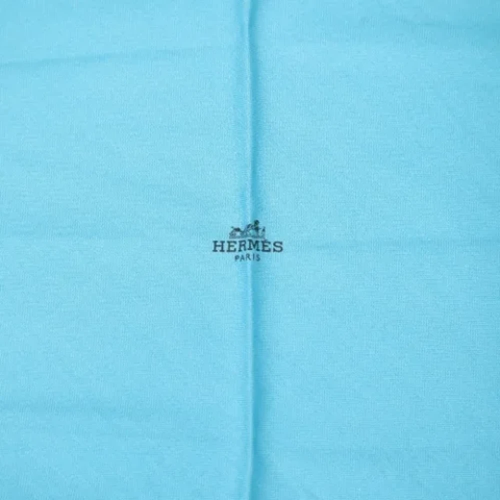 Hermès Vintage Pre-owned Silk scarves Blue Dames