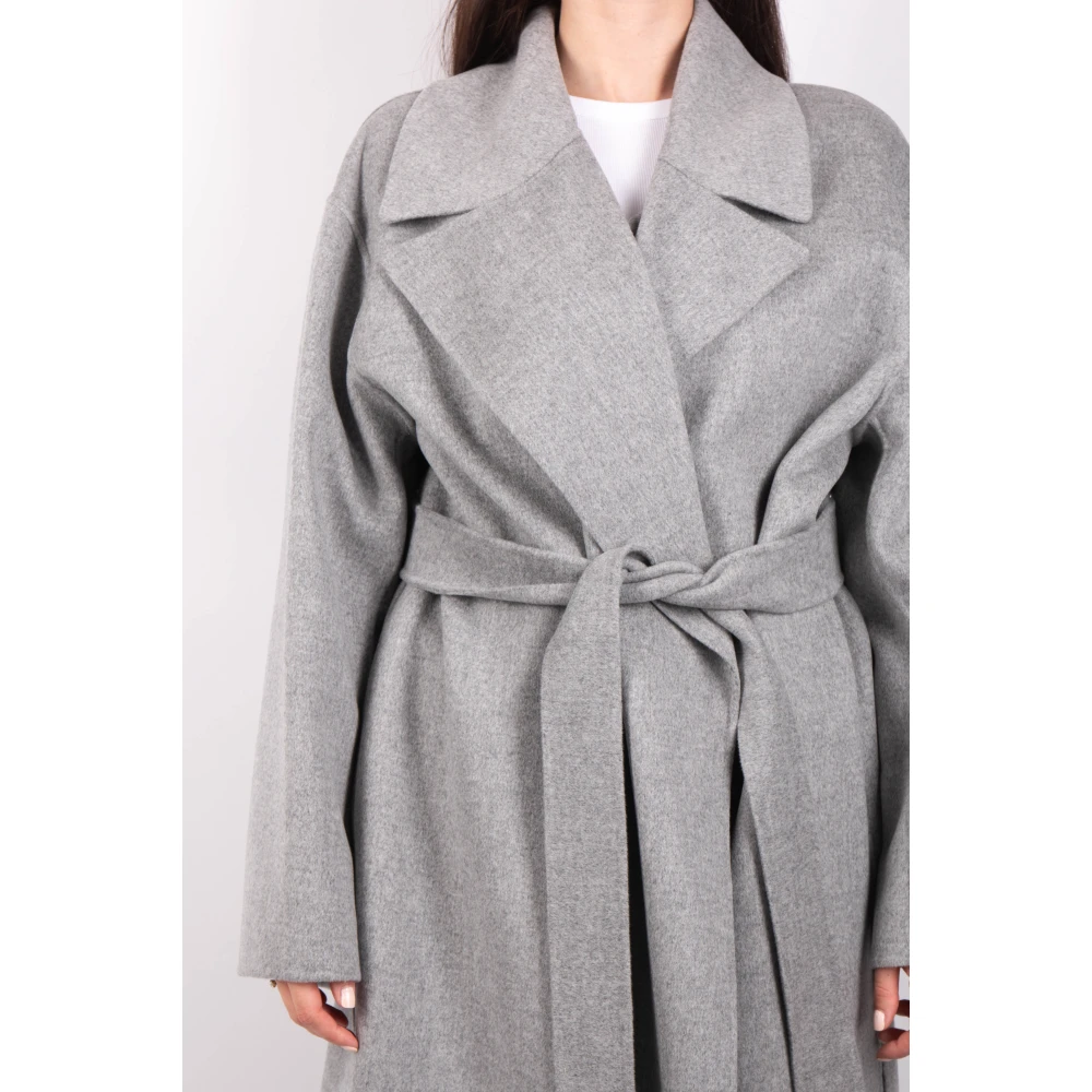 Max Mara Lichtgrijze Mantel Olanda Gray Dames