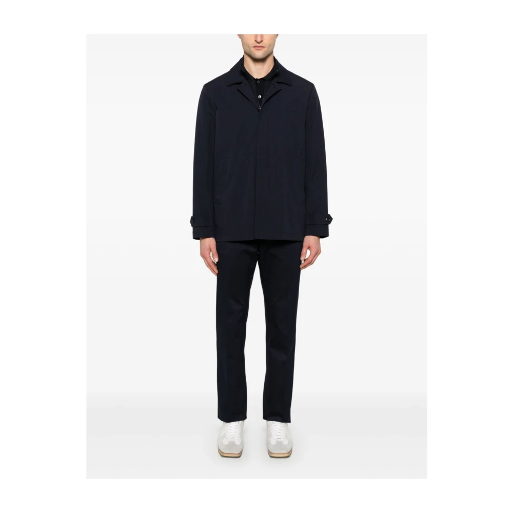 Fay Navy Blauwe Knoopjas Blue Heren