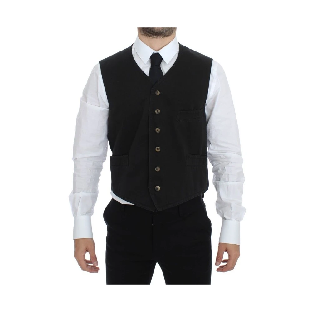 Dolce & Gabbana Svart Elegant Klänning Väst