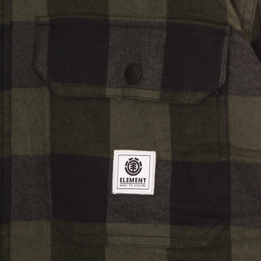 Element Bosnacht Sherpa Gevoerde Flanellen Shirt Green Heren