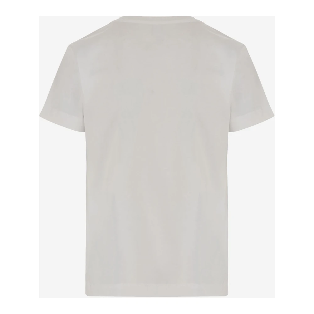 pinko Kristal Logo Katoenen T-shirt White Dames