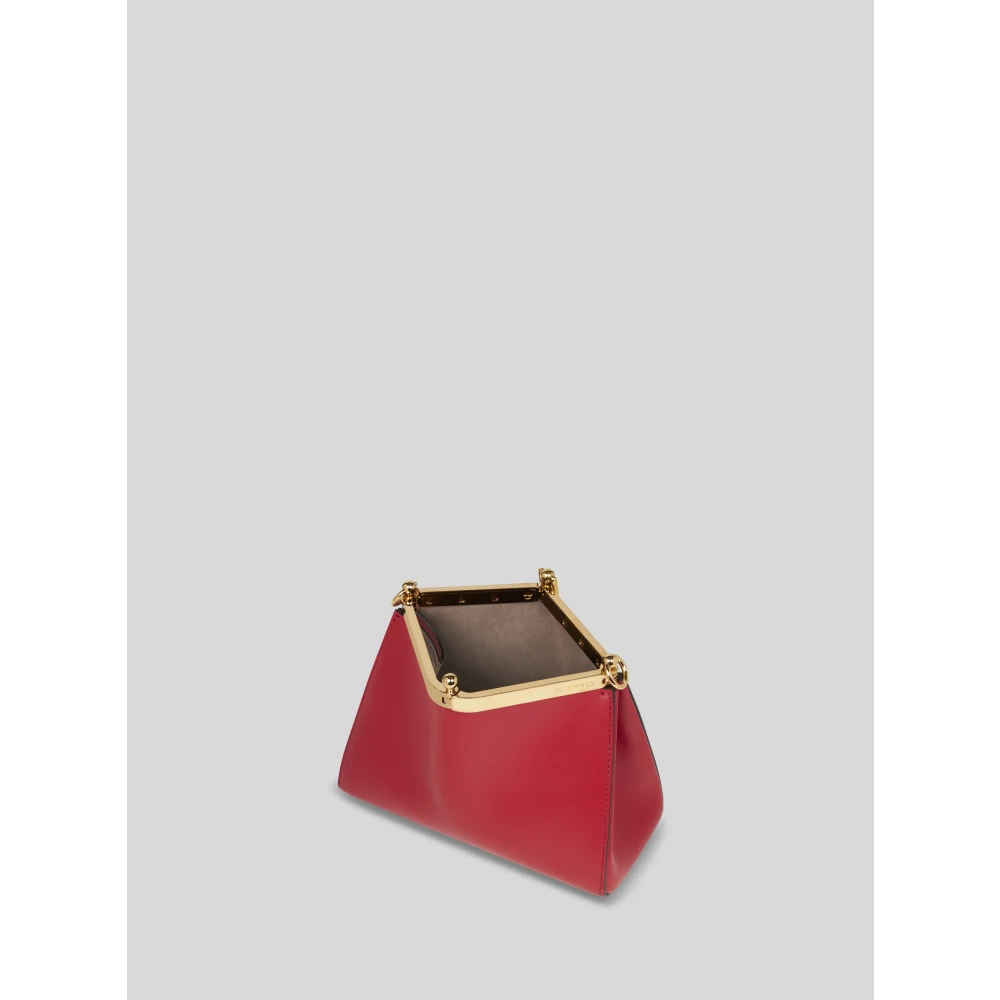 ETRO Rode Leren Mini Schoudertas Red Dames