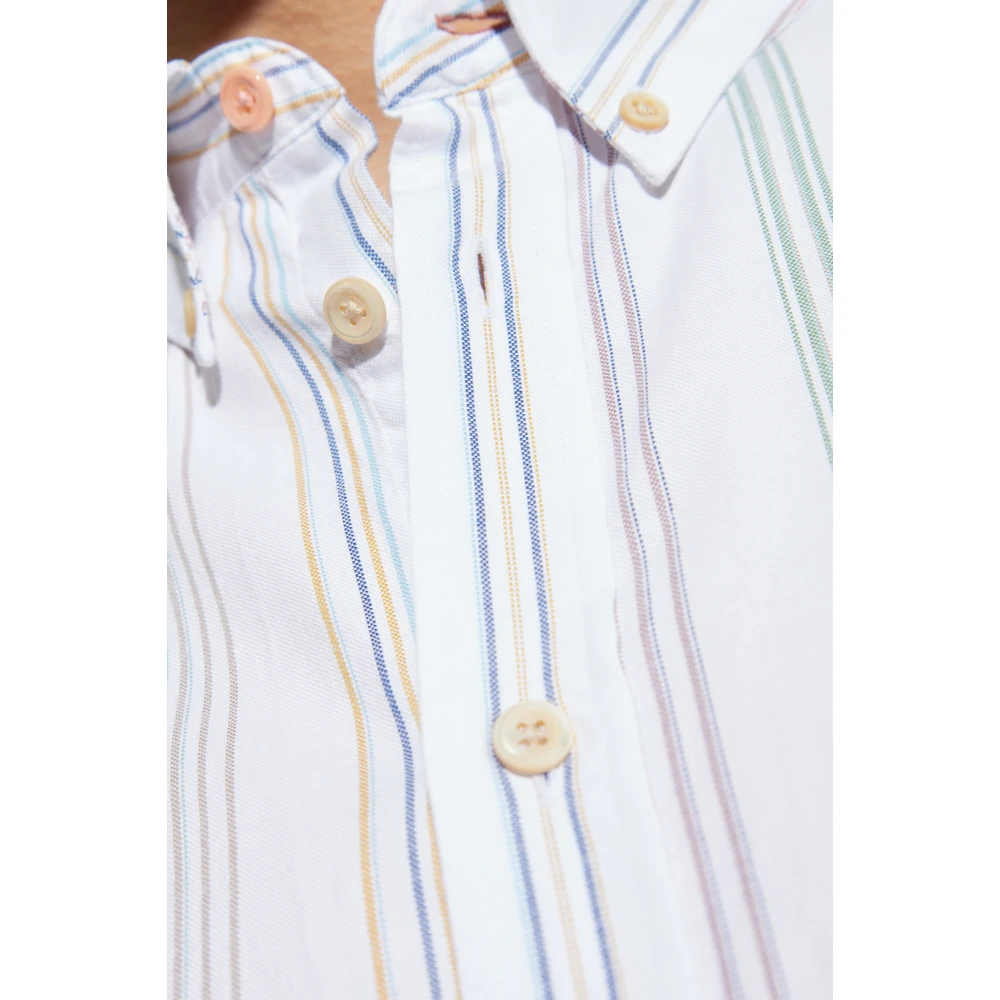 PS By Paul Smith Shirt met streepjespatroon White Heren