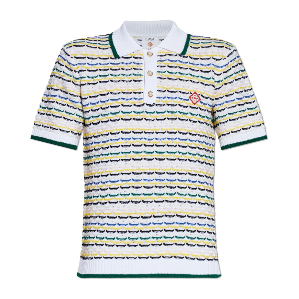 Casablanca Homme Multicolor - Polo Logo - Tops - E - Taille: S