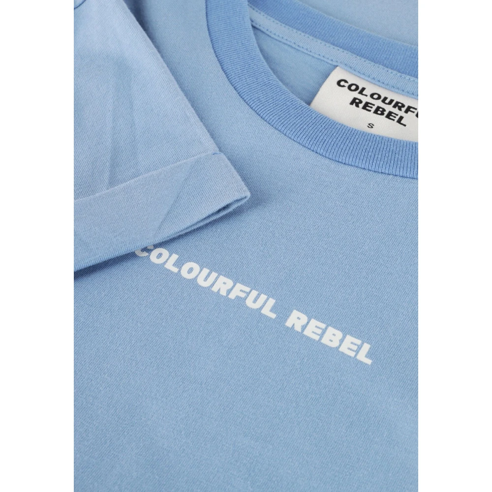 Colourful Rebel Logo Boxy Tee Dames Tops & T-shirts Blue Dames