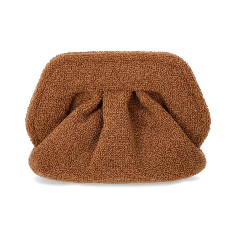 THEMOIRè, Väska, Dam, ONE Size, Läder, Korall Svamp Toffee Clutch Väska