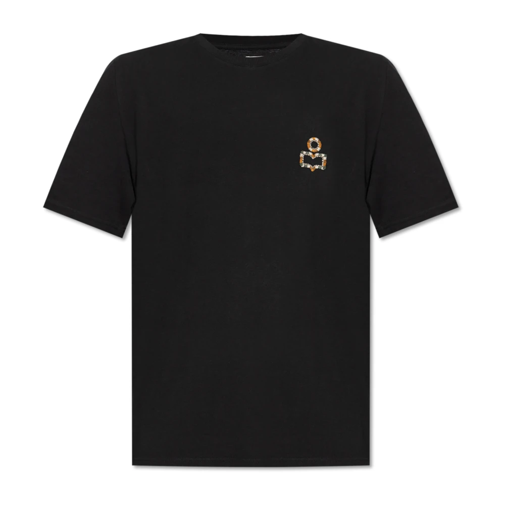 Isabel marant T-shirt 'Hugo' Black Heren