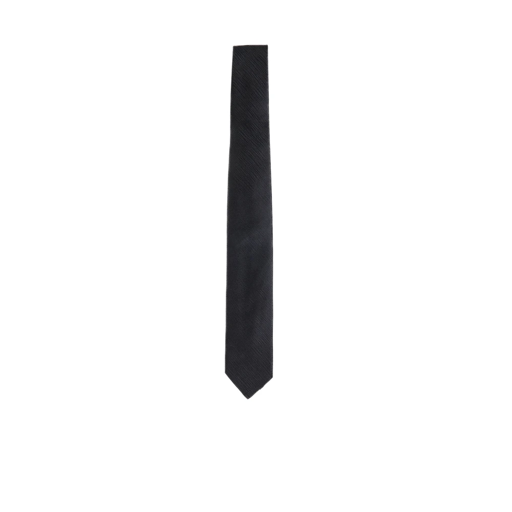 Lardini Klassieke Zwarte Stropdassen Black Heren
