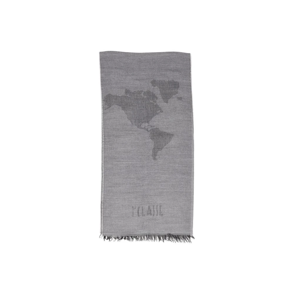 Alviero Martini 1a Classe Grijze Polyacryl Sjaal Herfst Winter Collectie Gray Dames