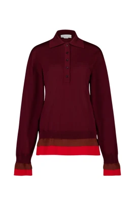 Wool Polo Top