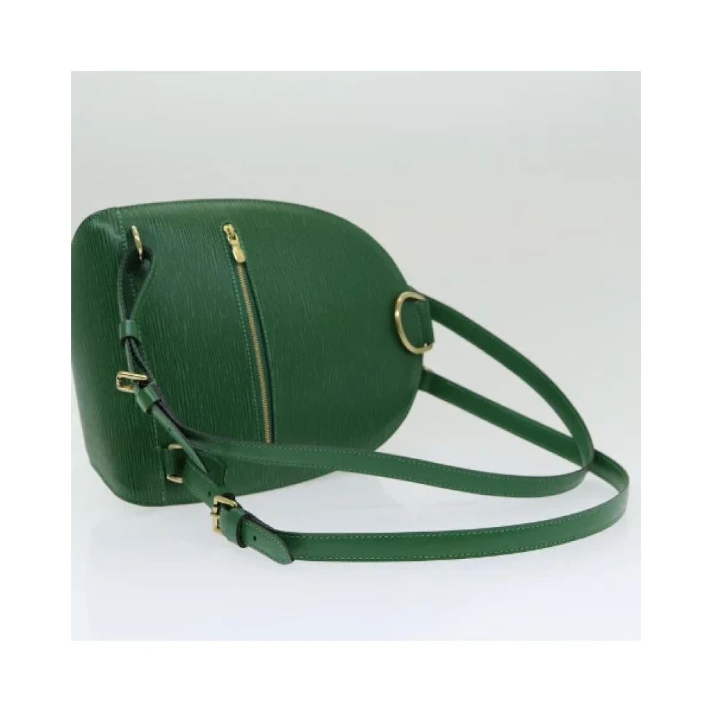 Louis Vuitton Vintage Pre-owned Leather backpacks Green Dames