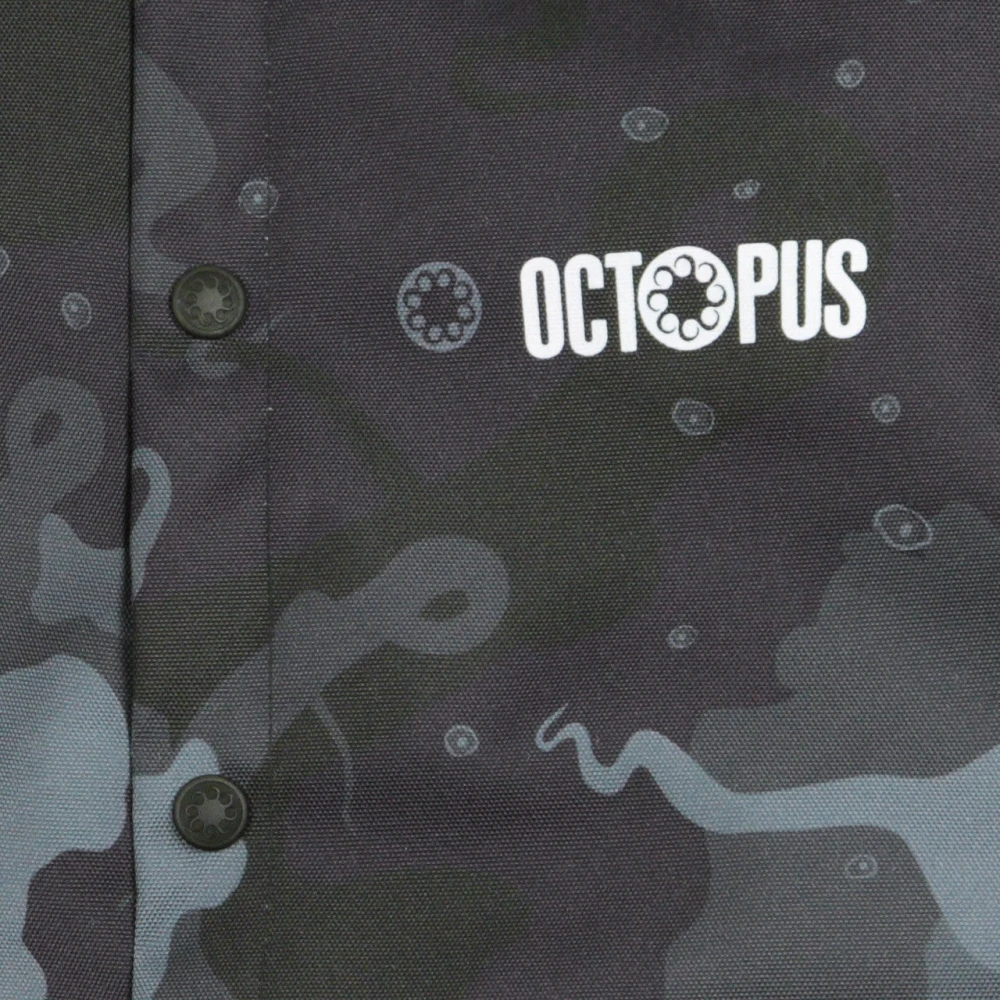 Octopus Camo Varsity Bomber Jacket Zwart Multicolor Heren