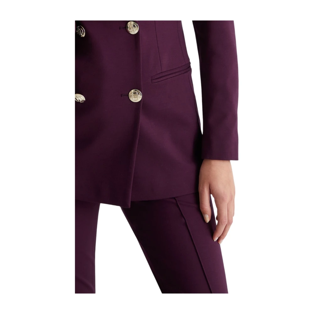 Liu Jo Elegante Blazer voor Vrouwen Purple Dames