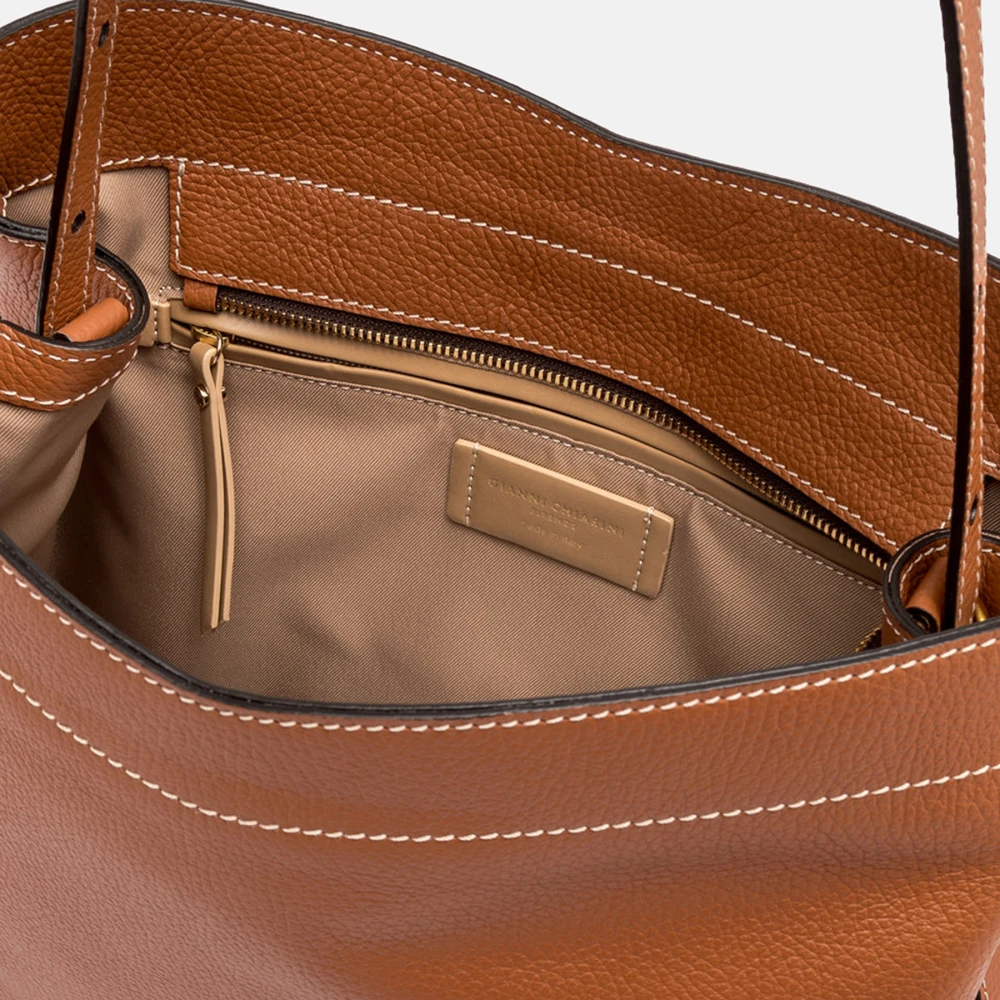 Gianni Chiarini Brandy Ottavia Leren Tas Brown Dames