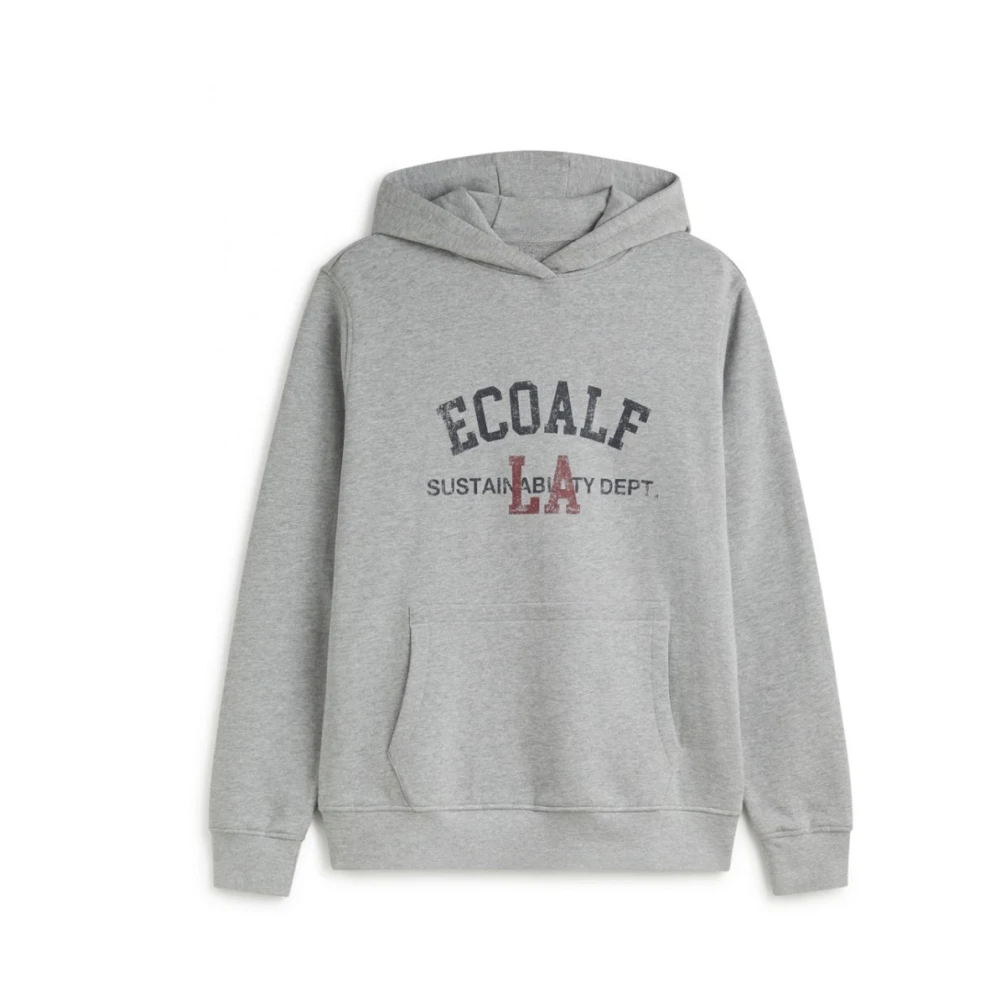 Ecoalf Men's Gray Hoodies, Xl, Venice Cotton Sweatshirt