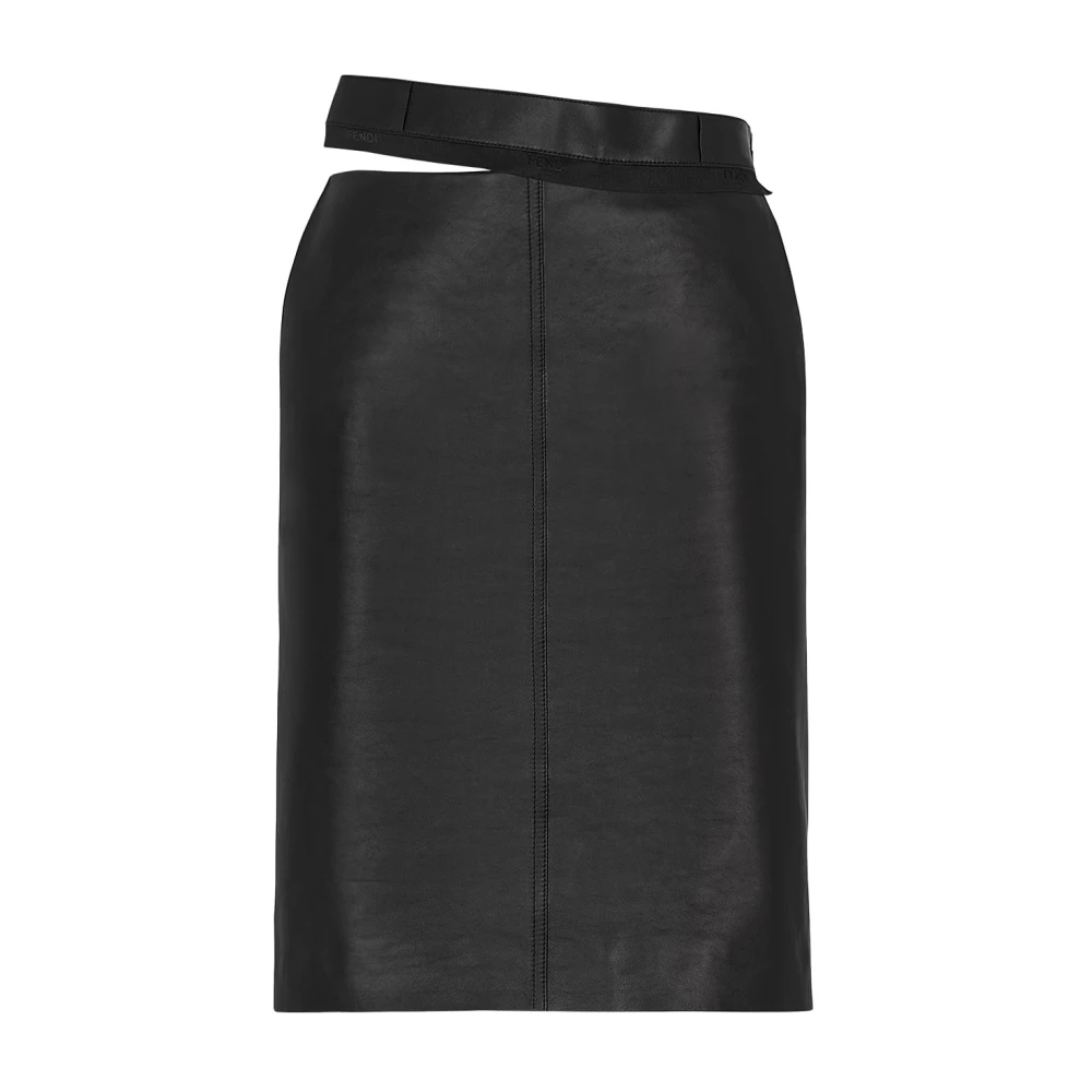 Fendi Midi Skirts Black Dames