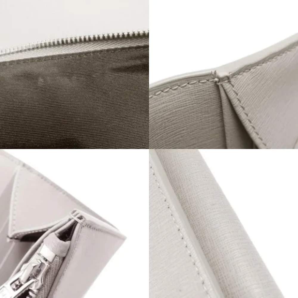 Balenciaga Vintage Pre-owned Leather wallets Gray Dames