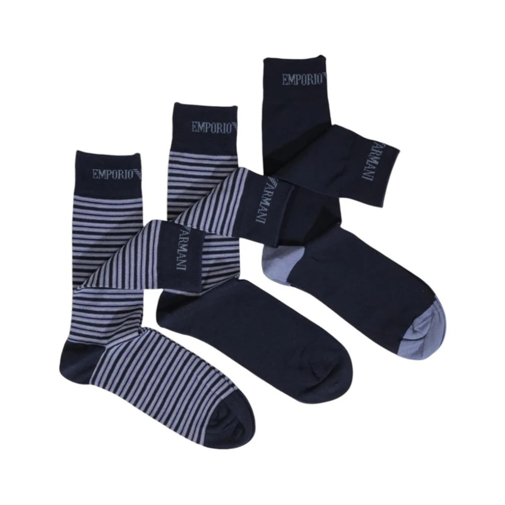 Emporio Armani Blauw bedrukt herenondergoed Blue Heren