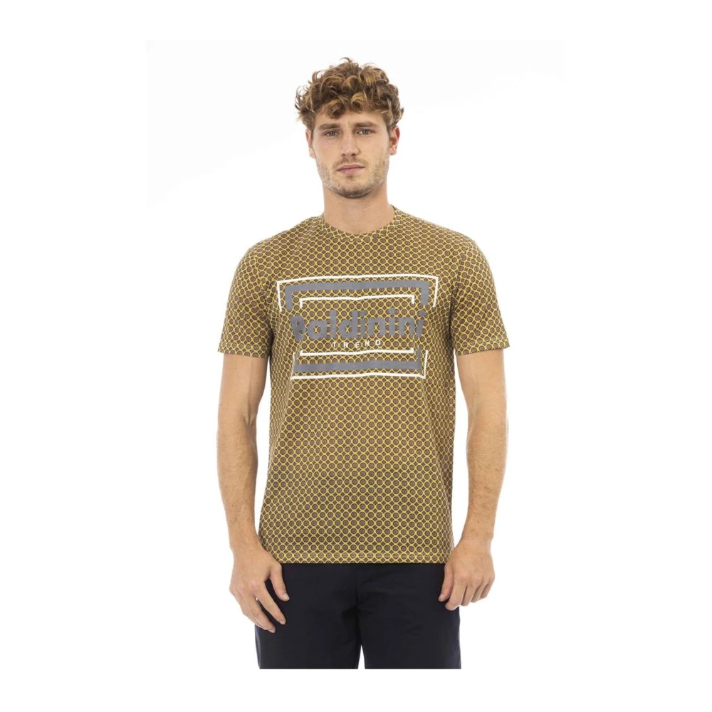 Baldinini Stijlvol T-shirt van katoen met print op de voorkant Green Heren