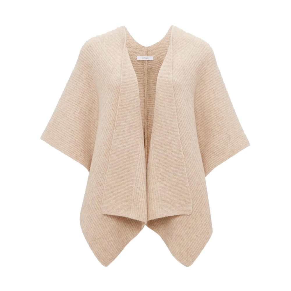 Opus Elegant Shawl Cape Brown Dames