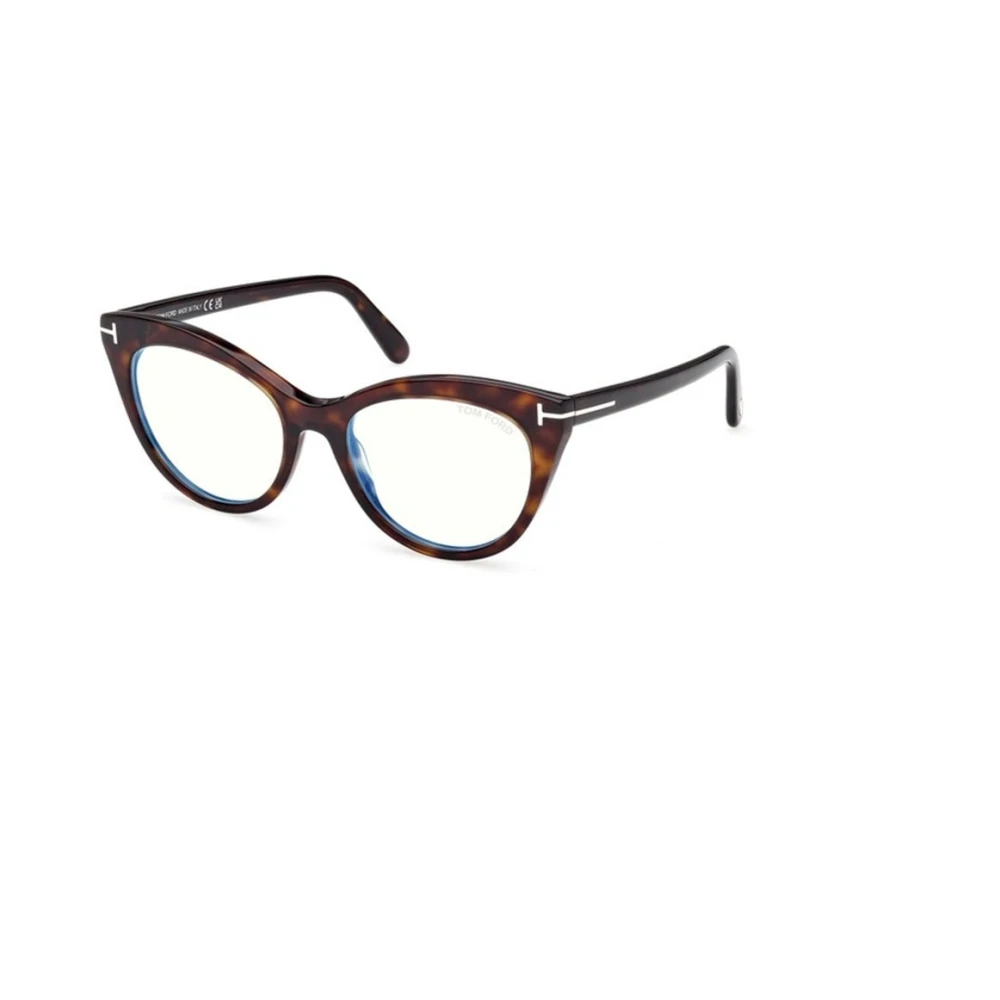 Tom Ford Women's Brown Glasses, 53 Mm, Cat Eye Eyeglasses