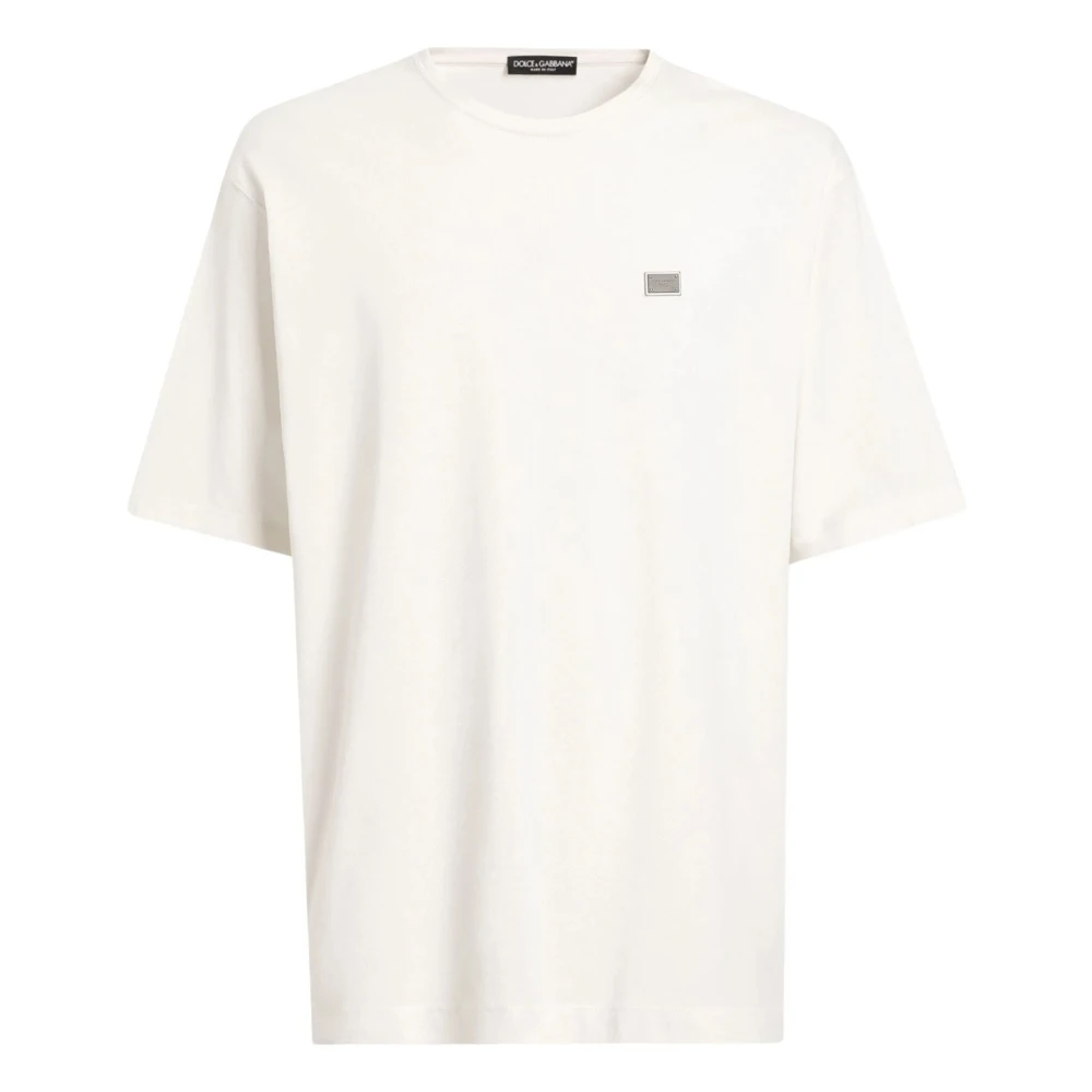 Dolce & Gabbana Stijlvolle T-shirts en Polos Collectie White Heren