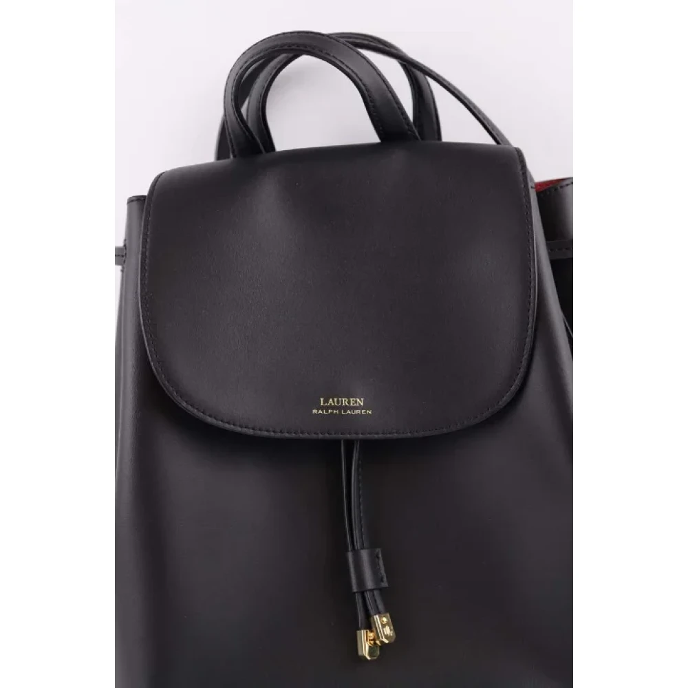 Ralph Lauren Pre-owned Leather shoulder-bags Black Dames