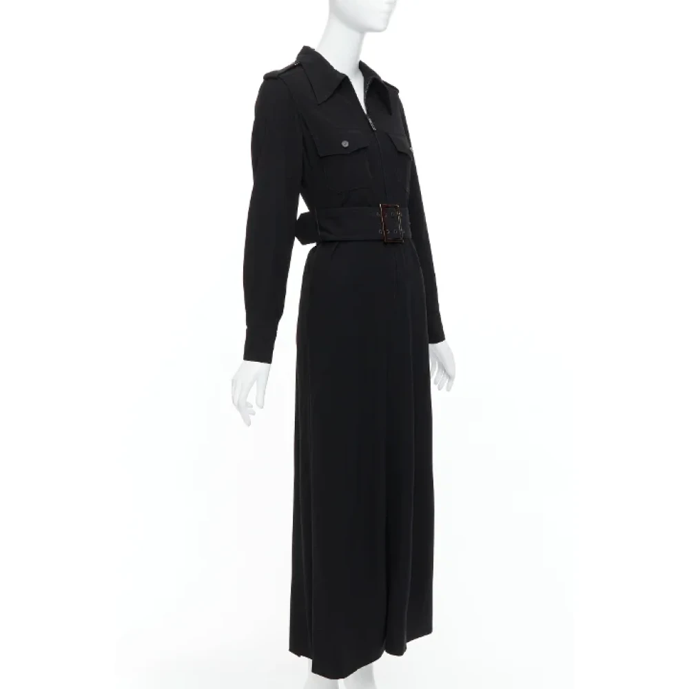 Gucci Vintage Pre-owned Wool dresses Black Dames