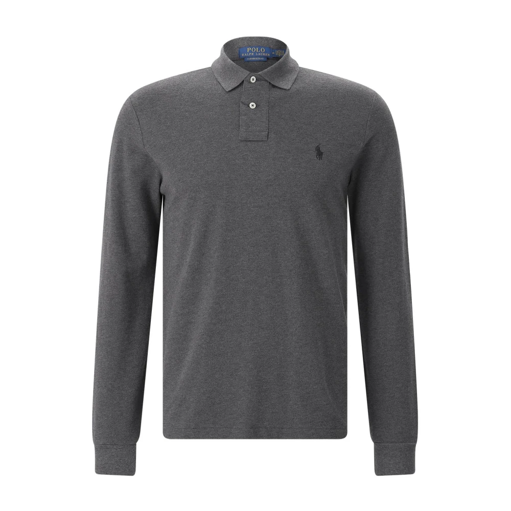 Polo Ralph Lauren Uomo Grigio - Polo A Maniche Lunghe - Tops - Xl