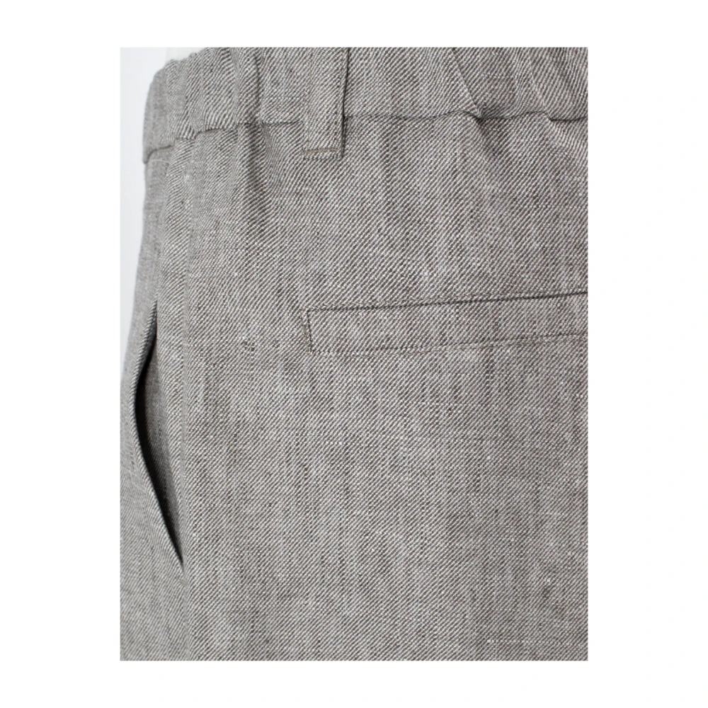 BRUNELLO CUCINELLI Baggy Broek met Relaxte Silhouet Gray Dames