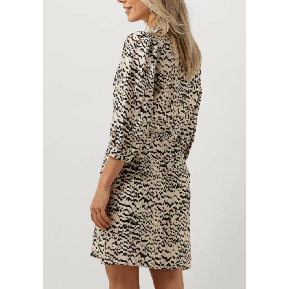 moss copenhagen Roestkleurige Mini Jurk Beige Dames