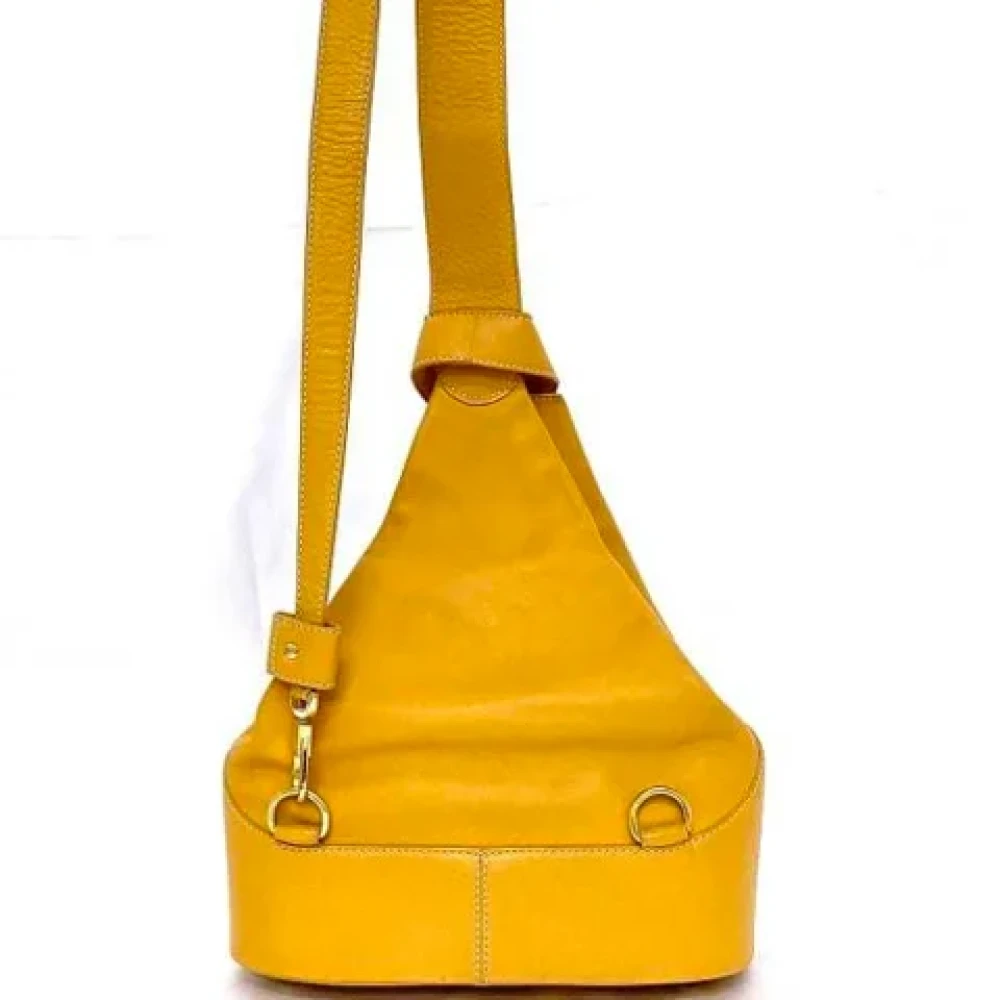 Loewe Pre-owned Fabric shoulder-bags Yellow Dames