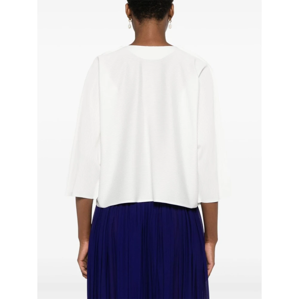 Issey Miyake Casual Katoenen Overhemd voor Mannen White Dames