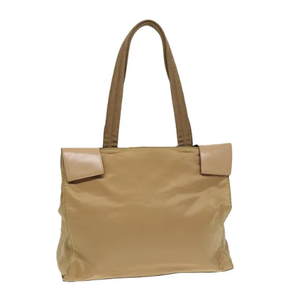 Prada Vintage Pre-owned Nylon totes Beige Dames