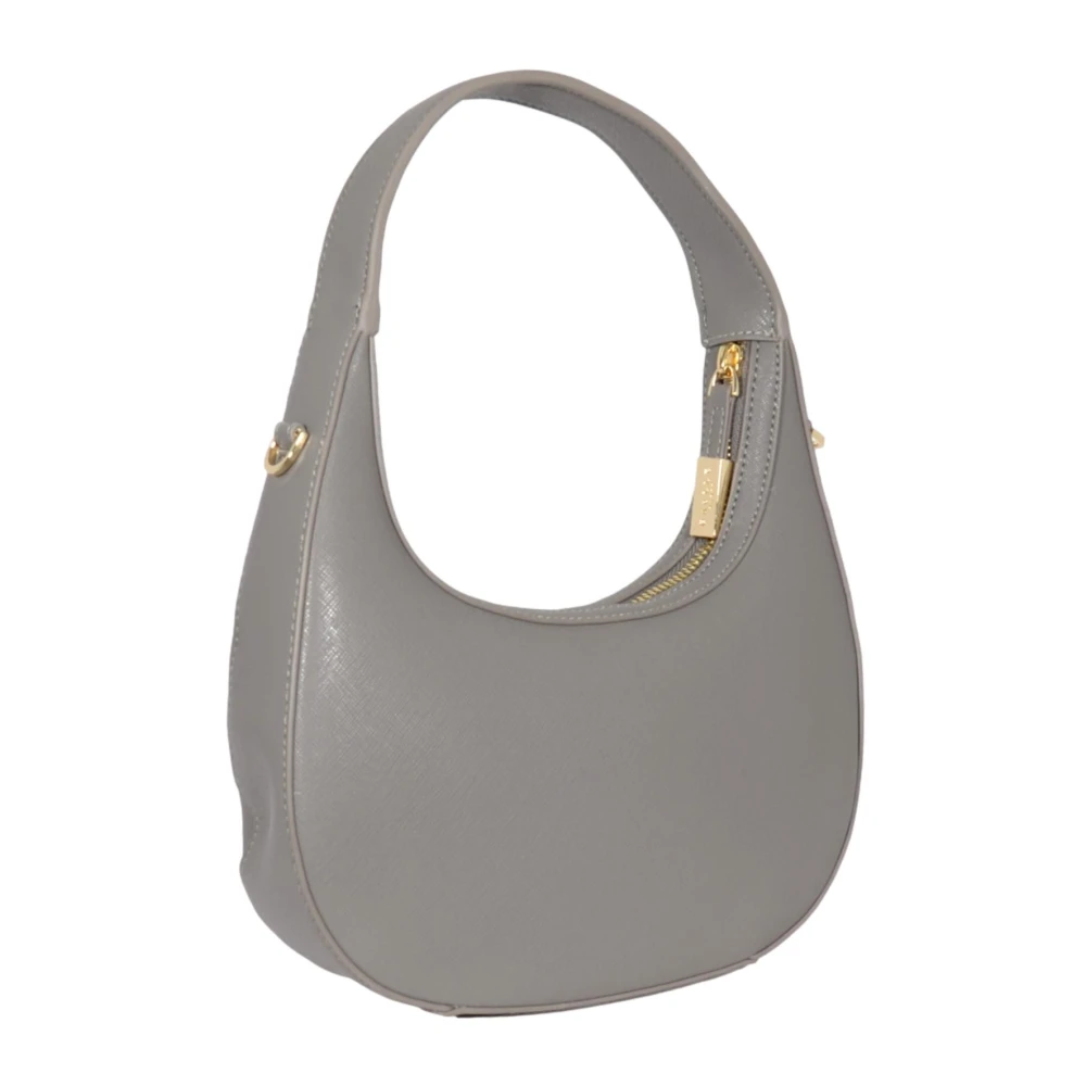 Gaëlle Paris Grijze Reg Hobo Tas Eco Saffiano Gray Dames
