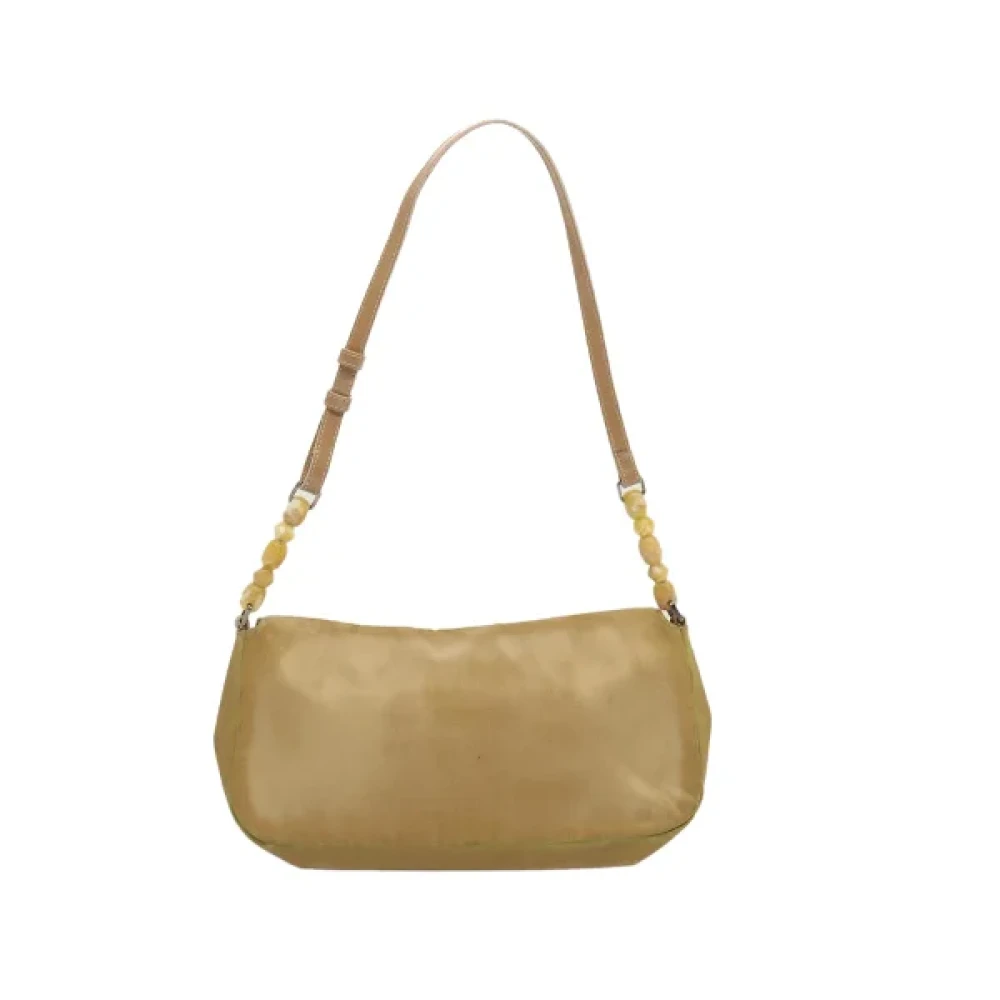Dior Vintage Pre-owned Nylon dior-bags Beige Dames