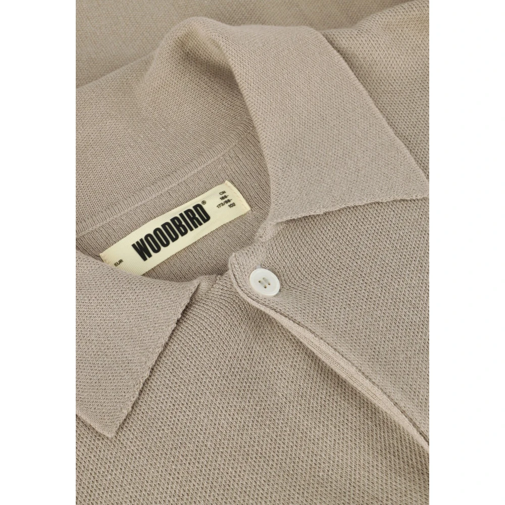 Woodbird Casual Base Knit Heren Overhemd Beige Heren