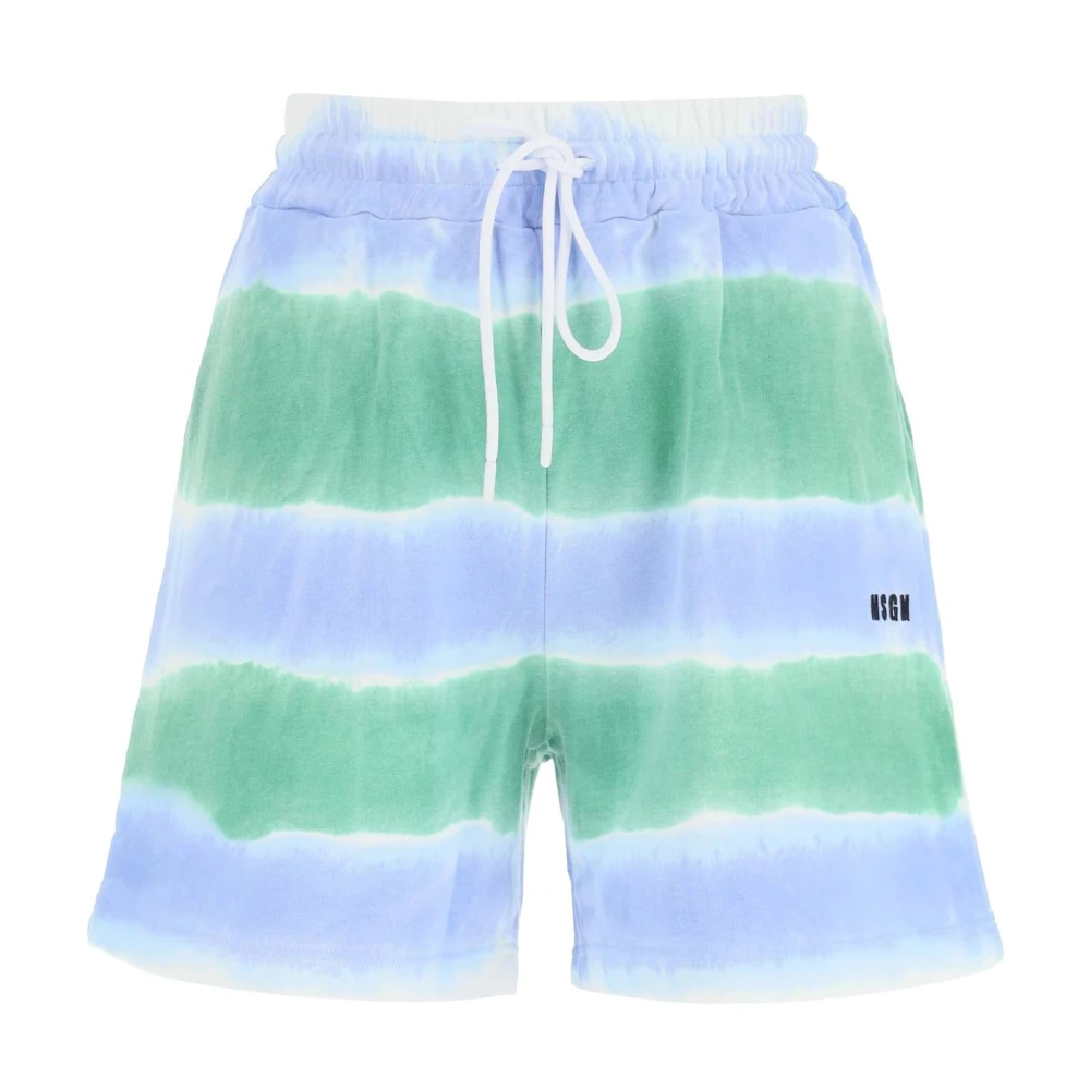 Tie-dye jersey shorts - Msgm - Modalova