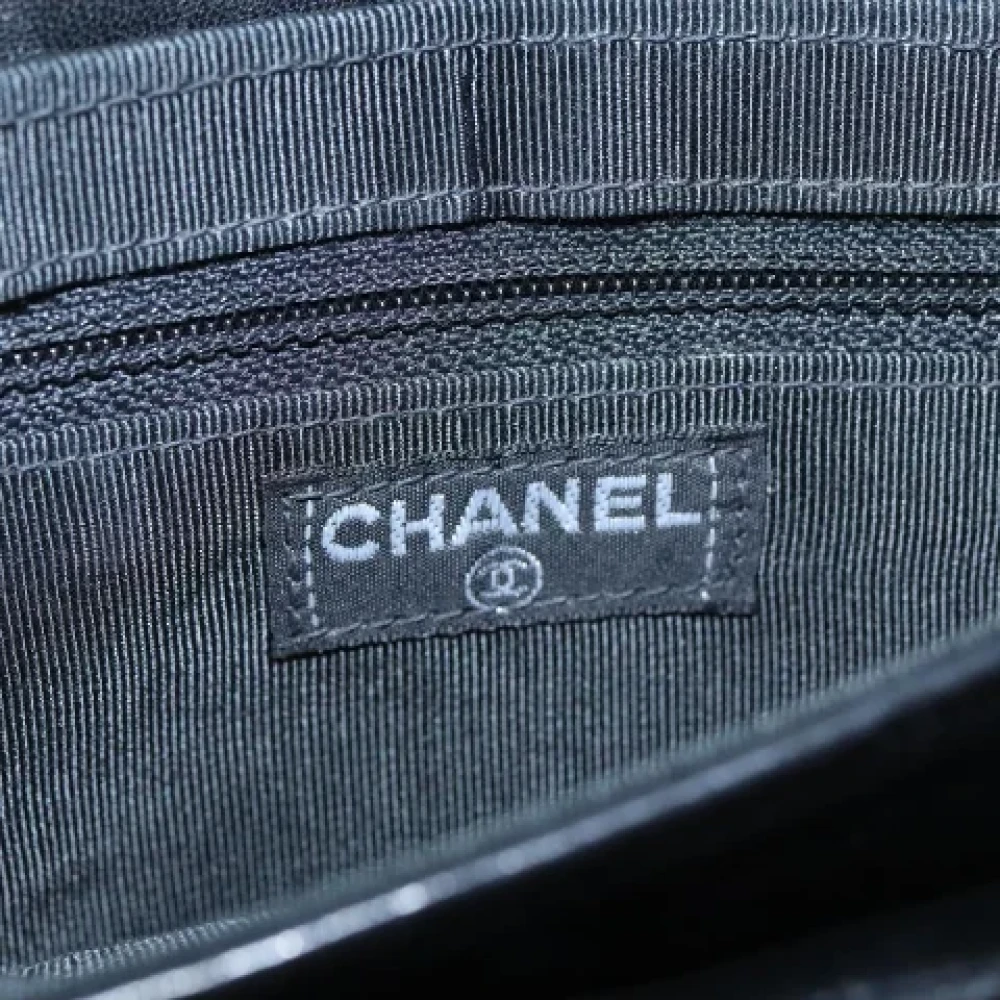 Chanel Vintage Pre-owned Leather clutches Black Dames