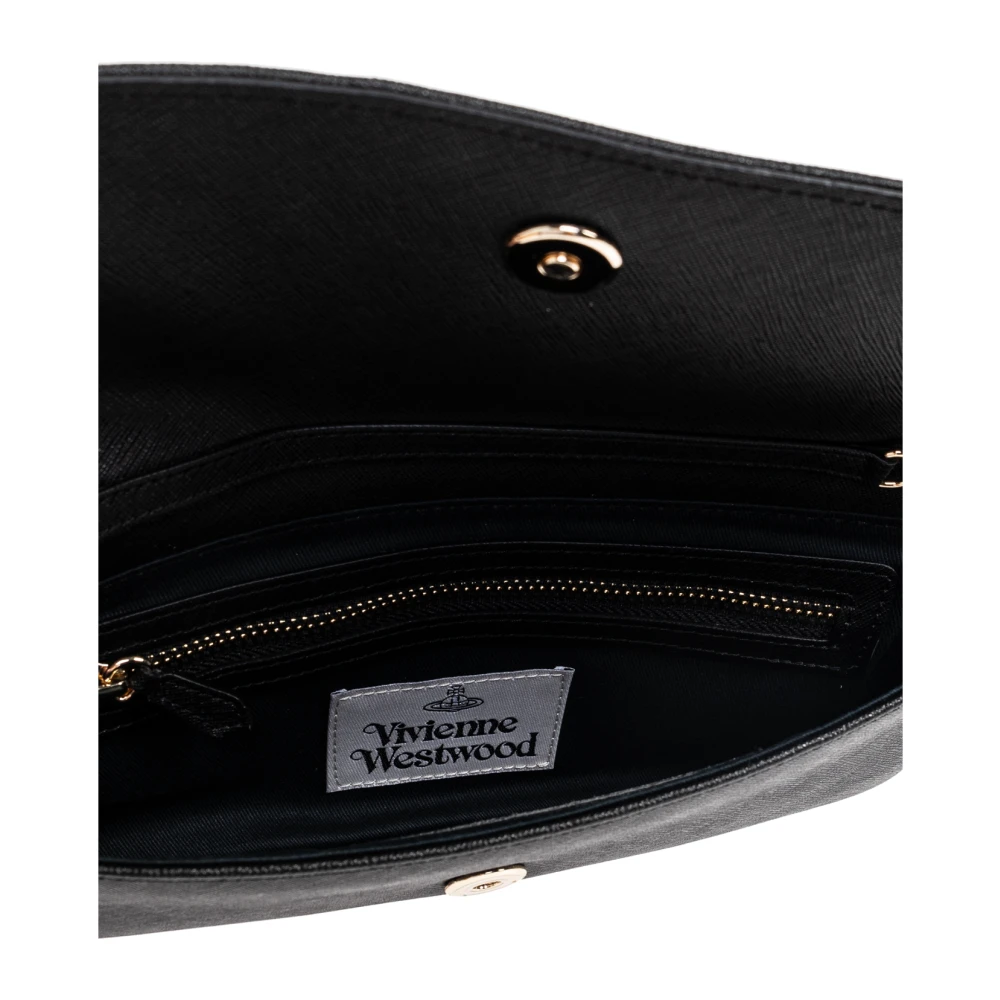 Vivienne Westwood Clutch met logo Black Dames