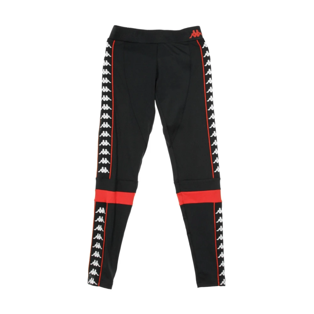 Kappa Svart/Röd Dam Leggings Black, Dam